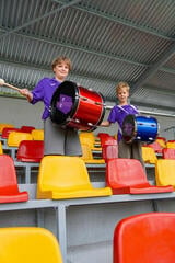 Marching Drum NRG True Ultra Cheering Drum 16" Yellow Flash - 6