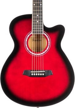 Jumbo kitarr Pasadena PGC-10 Red Burst Jumbo kitarr - 4