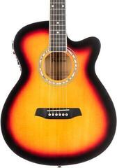electro-acoustic guitar Pasadena PGC-10E Vintage Sunburst electro-acoustic guitar - 3