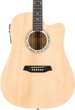 electro-acoustic guitar Pasadena PDC-10E Natural electro-acoustic guitar (Like new) - 4
