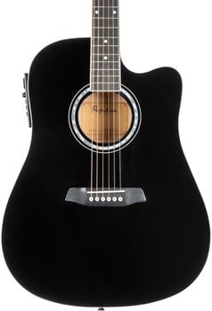electro-acoustic guitar Pasadena PDC-10E Black electro-acoustic guitar - 4