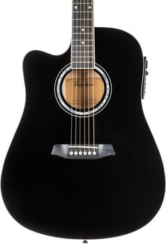 electro-acoustic guitar Pasadena PDC-10LE Black electro-acoustic guitar (Like new) - 4