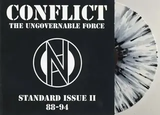 Disco de vinilo Conflict - Standard Issue Part 2 88-94 (White/Black Splatter Coloured) (LP) - 1