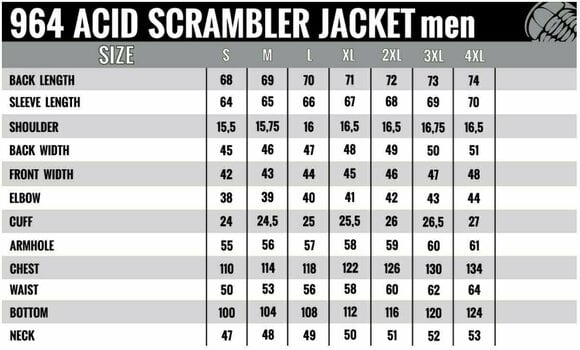 Tekstilna jakna Trilobite 964 Acid Scrambler Denim Jacket Black 2XL Tekstilna jakna - 5