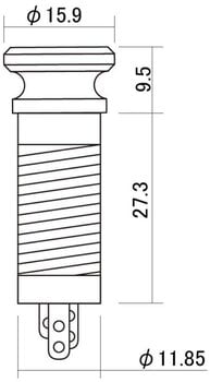 Pistikühendus, pistikplaat Hosco EP-110 Chrome - 2