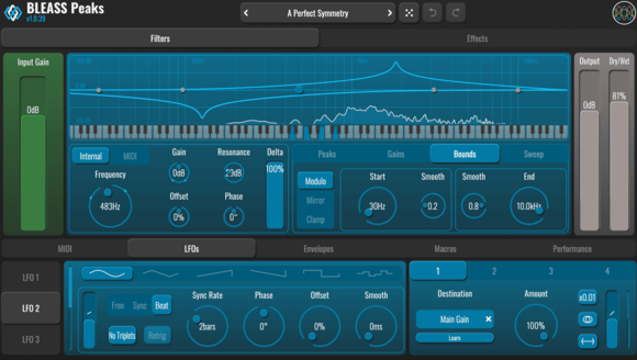 Programski Plug-In efekti BLEASS BL Peaks (Digitalni proizvod) - 2