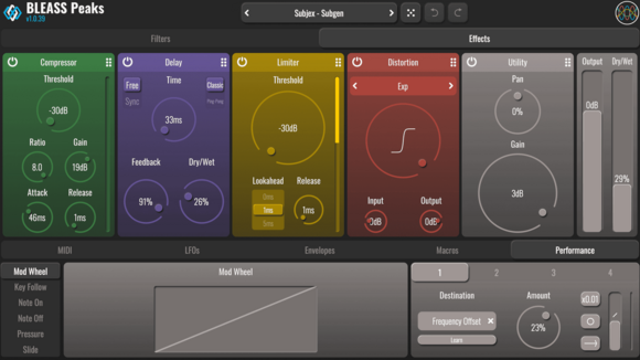 Programski Plug-In efekti BLEASS BL Peaks (Digitalni proizvod) - 5