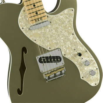 Guitare électrique Fender American Elite Telecaster Thinline MN Champagne - 3
