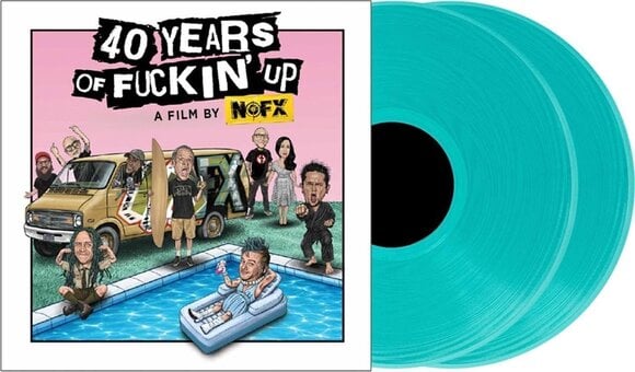 LP plošča NOFX - 40 Years Of Fuckin' Up: Soundtrack + Score (Turquoise Coloured) (2 LP) - 2