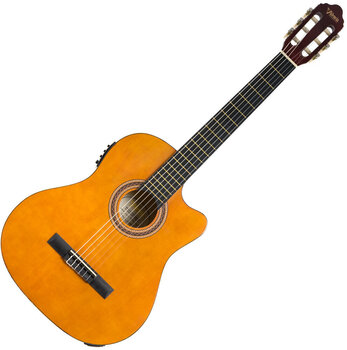Gitara klasyczna z przetwornikiem Valencia VC104CE Basic SET 4/4 Natural Gitara klasyczna z przetwornikiem - 2