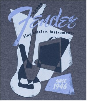 Skjorta Fender Vintage Geo 1946 T-Shirt Blue L - 2