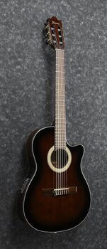 Klasična kitara z elektroniko Ibanez GA35TCE-DVS Basic SET 4/4 Dark Violin Sunburst High Gloss Klasična kitara z elektroniko - 4