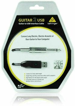USB kábel Behringer Guitar 2 USB Fekete 5 m USB kábel - 4