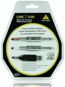 USB Cable Behringer Line 2 Black 2 m USB Cable - 3