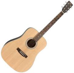 Akustična gitara SX SD204 Basic SET Transparent Black Akustična gitara - 1