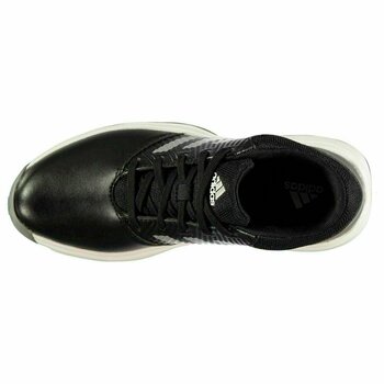 Джуниър голф обувки Adidas CP Traxion Junior Golf Shoes Core Black/Silver Metal/White UK 3 - 3