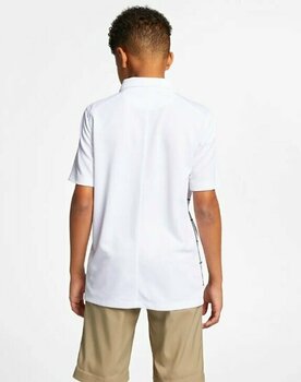 Polo košeľa Nike Dri-Fit Grid Printed Chlapčenská Polo Košeľa White/Black XL - 4