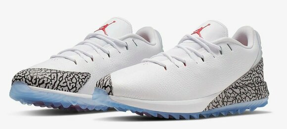 Chaussures de golf pour hommes Nike Jordan ADG White/Grey/Red 42,5 - 3