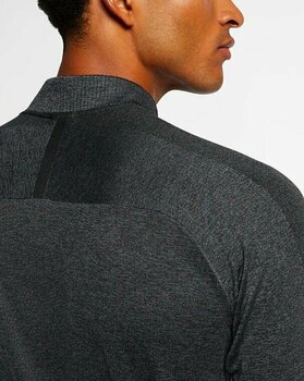 Hoodie/Sweater Nike Dry Knit Statement 1/2 Zip Mens Sweater Black/Dark Grey L - 6
