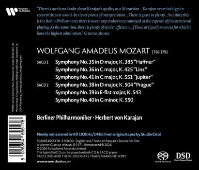 CD muzica Herbert von Karajan - Mozart: Symphonies Nos. 35-36, 38-41 (Hybrid SACD) (2 CD) - 2