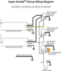 Bass Pick-Up Aguilar AG 6SD-D4 Black Bass Pick-Up - 1