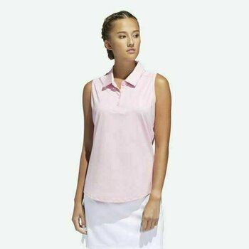 Polo Shirt Adidas Ultimate365 Sleeveless Womens Polo Shirt True Pink S - 3