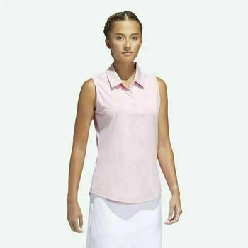 Camisa pólo Adidas Ultimate365 Sleeveless Womens Polo Shirt True Pink S - 4