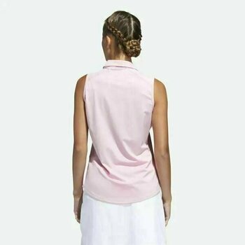 Camisa pólo Adidas Ultimate365 Sleeveless Womens Polo Shirt True Pink S - 5