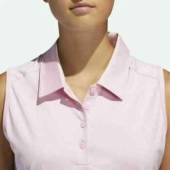 Rövid ujjú póló Adidas Ultimate365 Ujjatlan Női Golfpóló True Pink S - 7