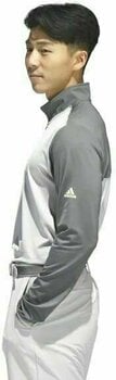 Bluza z kapturem/Sweter Adidas 3-Stripes Competition 1/4 Zip Mens Sweater Grey Five/Grey Two L - 5