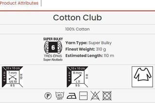 Kudumislõng Yarn Art Cotton Club 7304 Kudumislõng - 2