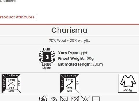 Kudumislõng Yarn Art Charisma 585 Kudumislõng - 3