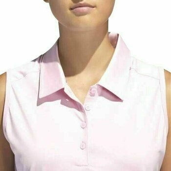 Poloshirt Adidas Ultimate365 Sleeveless Womens Polo Shirt True Pink M - 7