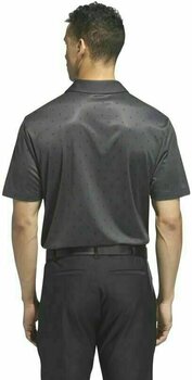 Poloshirt Adidas Pine Cone Critter Printed Mens Polo Shirt Carbon Black 2XL - 4
