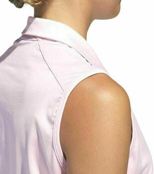 Camisa pólo Adidas Ultimate365 Sleeveless Womens Polo Shirt True Pink M - 9