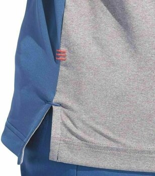 Camisa pólo Adidas Ultimate365 3-Stripes Heathered Mens Polo Grey/Marine/Red L - 2