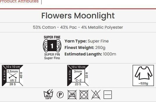 Kudumislõng Yarn Art Flowers Moonlight 3292 Kudumislõng - 3