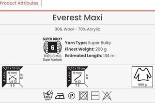 Pletacia priadza Yarn Art Everest Maxi 8025 Pletacia priadza - 2