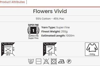Knitting Yarn Yarn Art Flowers Vivid 501 Knitting Yarn - 2