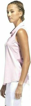 Camisa pólo Adidas Ultimate365 Sleeveless Womens Polo Shirt True Pink XS - 6