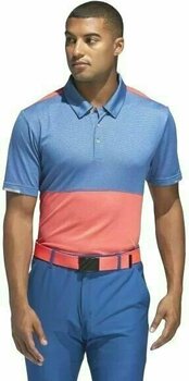 Polo Shirt Adidas Climachill Heathered Competition Mens Polo Shirt Dark Marine Heather/Tmag Shock Red Heather/Shock Red XL - 4