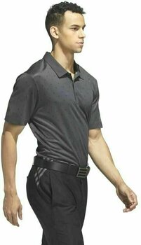 Camiseta polo Adidas Pine Cone Critter Printed Mens Polo Shirt Carbon Black L - 6