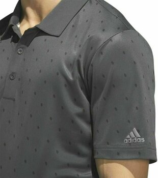 Chemise polo Adidas Pine Cone Critter Printed Polo Golf Homme Carbon Black L - 7