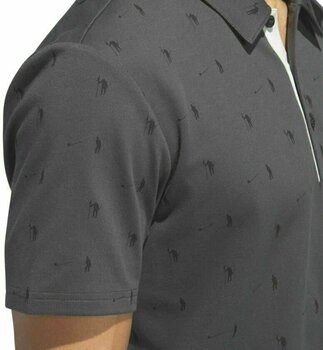 Πουκάμισα Πόλο Adidas Adicross Piqué Mens Polo Shirt Carbon Black XL - 9