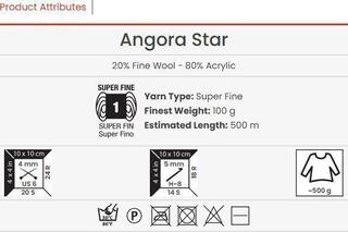 Pletacia priadza Yarn Art Angora Star 116 Pletacia priadza - 2