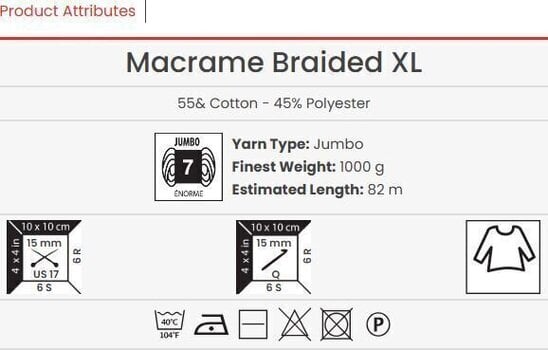 Schnur Yarn Art Macrame Braided Xl 82 m 752 Schnur - 3