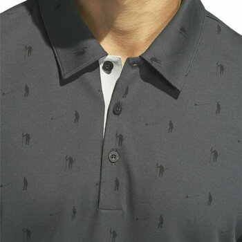 Camiseta polo Adidas Adicross Piqué Mens Polo Shirt Carbon Black L - 7