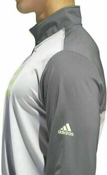 Moletom/Suéter Adidas 3-Stripes Competition 1/4 Zip Mens Sweater Grey Five/Grey Two M - 9