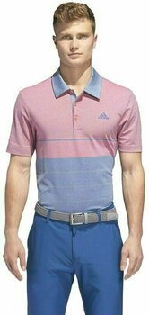 Rövid ujjú póló Adidas Ultimate365 Heathered Stripe Férfi Golfpóló Dark Marine/Grey XL - 4