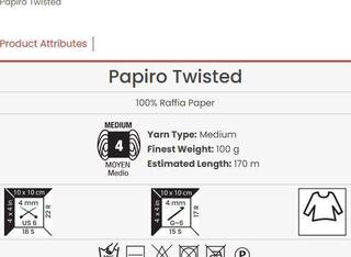 Pređa za pletenje Yarn Art Papiro Twisted 1311 Pređa za pletenje - 2